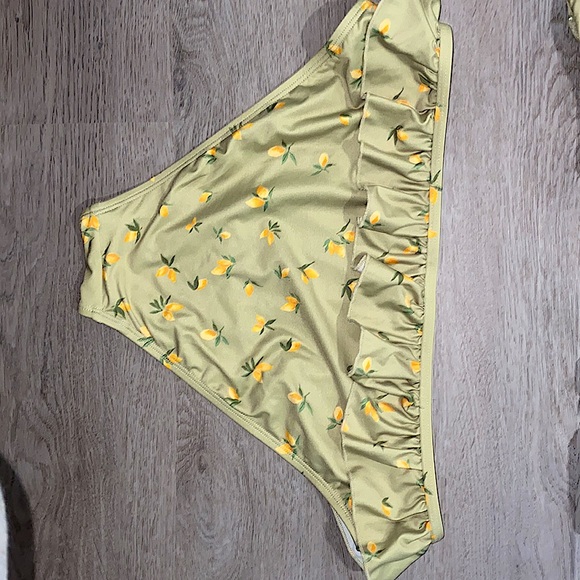 LC Lauren Conrad Light Green/Lemon Bikini set Women’s - Picture 6 of 11